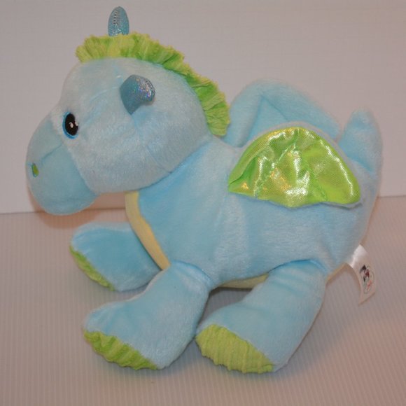Spark Blue Flying Dragon Baby Rattle Toy Lovey - Picture 2 of 7